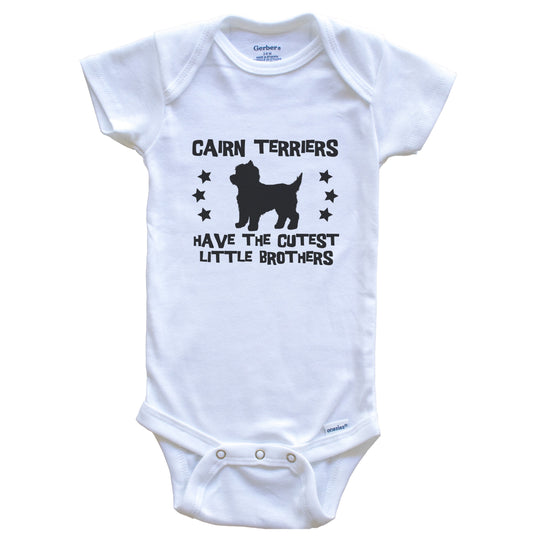 Cairn Terriers Have The Cutest Little Brothers Funny Cairn Terrier Baby Bodysuit