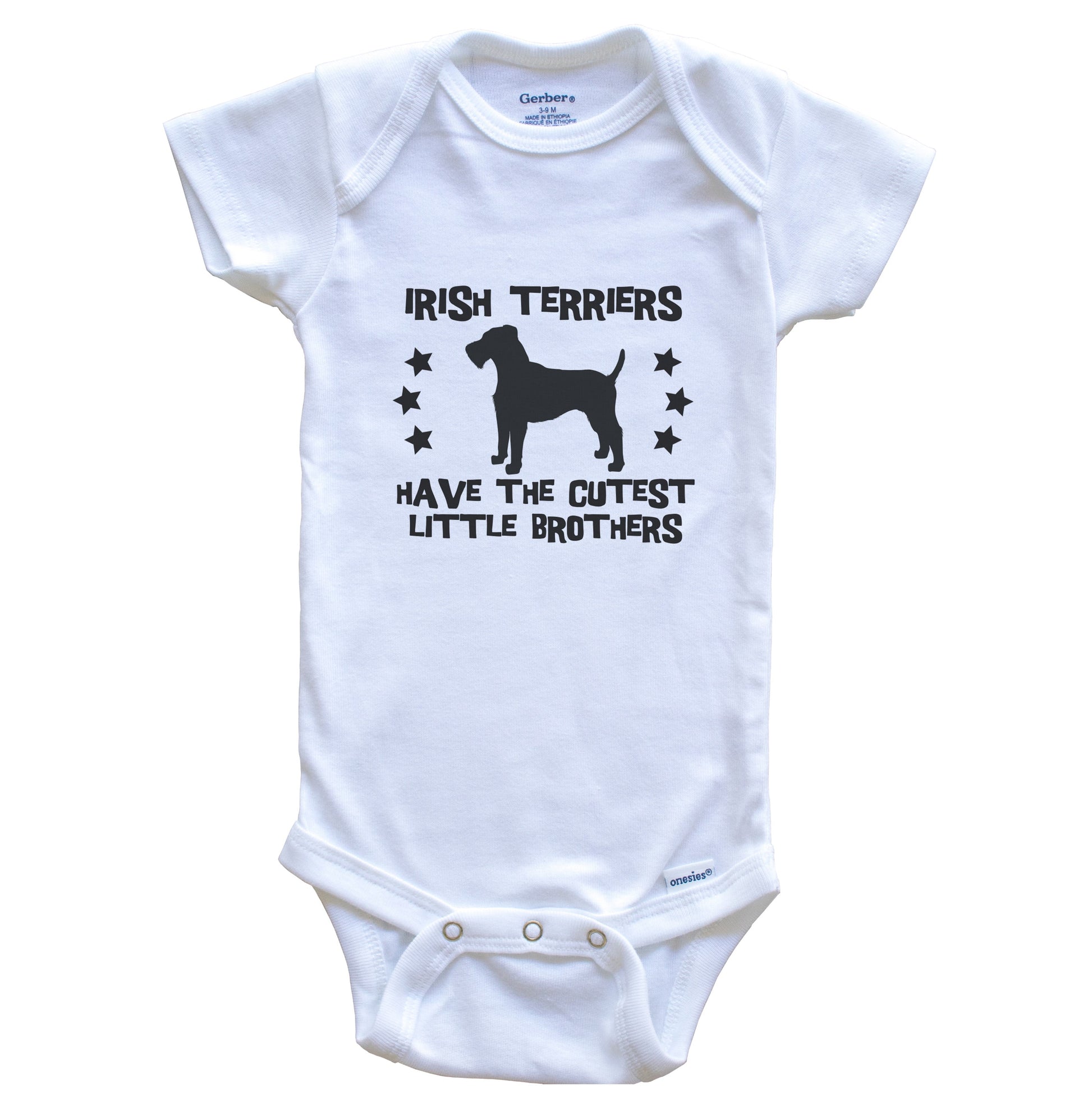 Irish Terriers Have The Cutest Little Brothers Funny Irish Terrier Baby Bodysuit