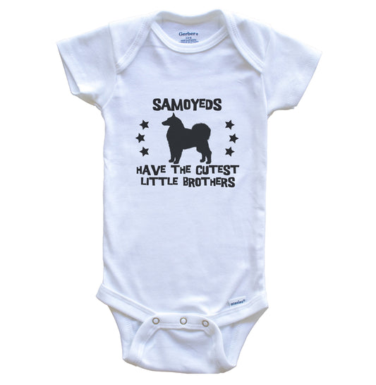 Samoyeds Have The Cutest Little Brothers Funny Samoyed Baby Bodysuit