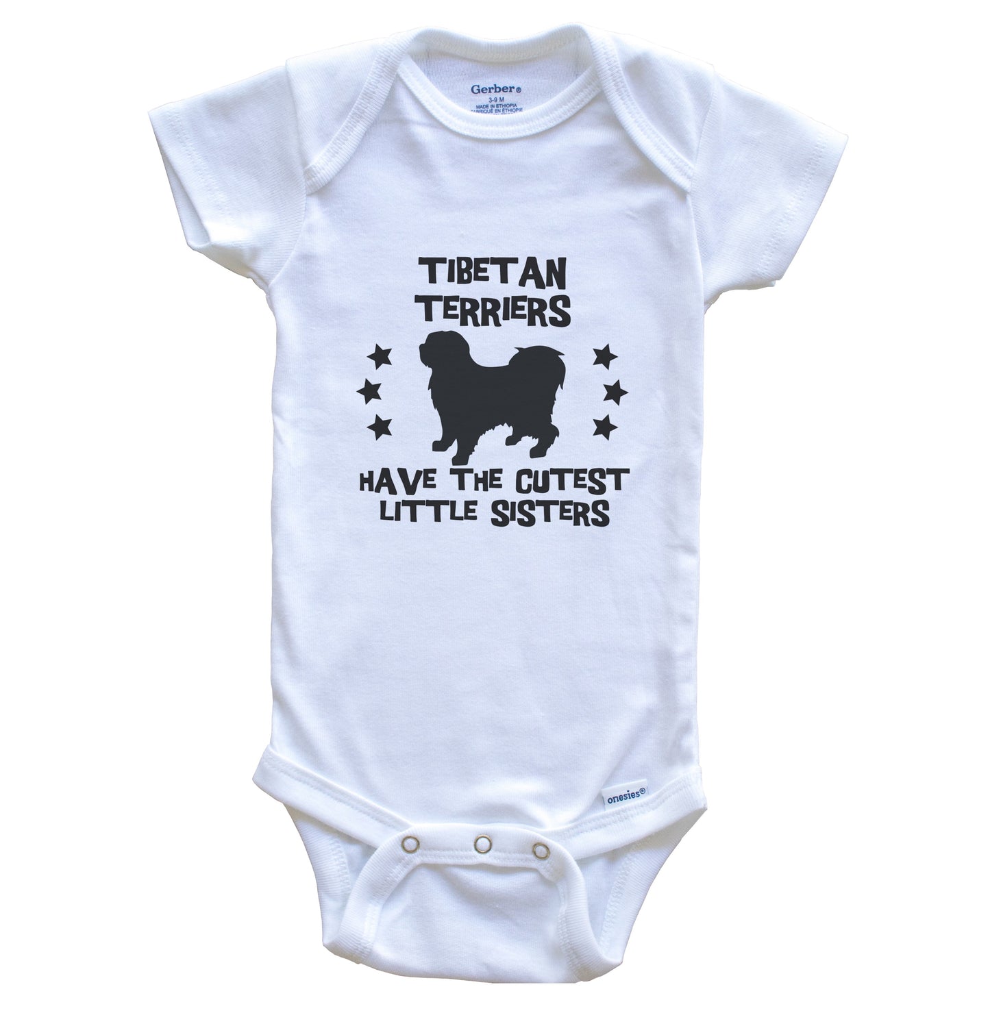 Tibetan Terriers Have The Cutest Little Sisters Funny Tibetan Terrier Baby Bodysuit