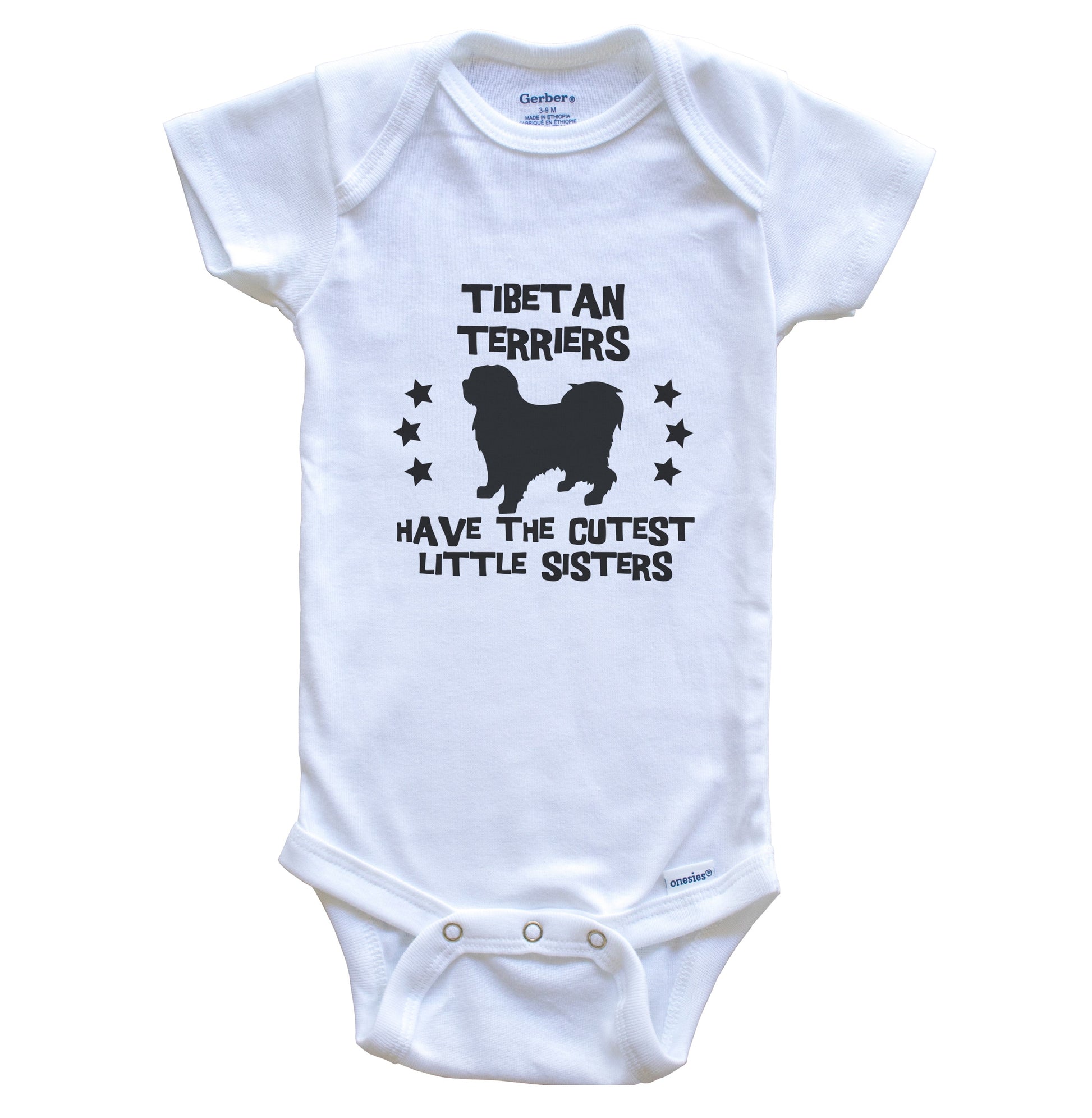 Tibetan Terriers Have The Cutest Little Sisters Funny Tibetan Terrier Baby Bodysuit
