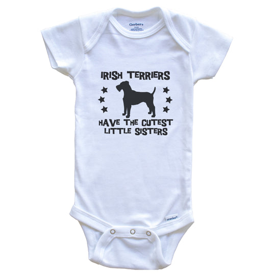 Irish Terriers Have The Cutest Little Sisters Funny Irish Terrier Baby Bodysuit