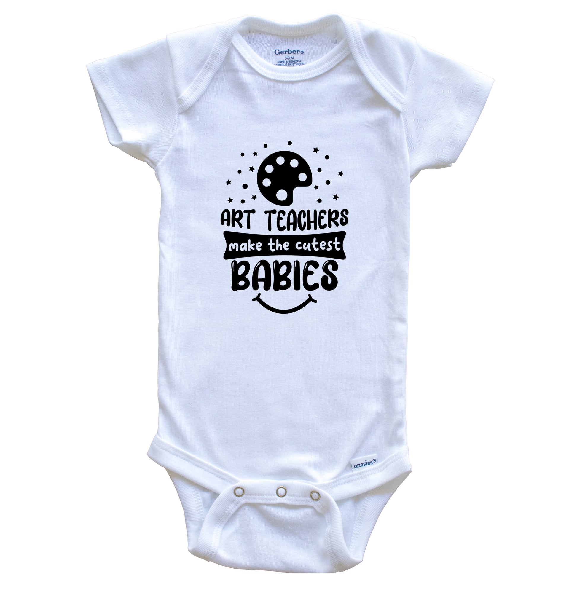 Art Teachers Make The Cutest Babies Funny Art Teacher One Piece Baby Bodysuit