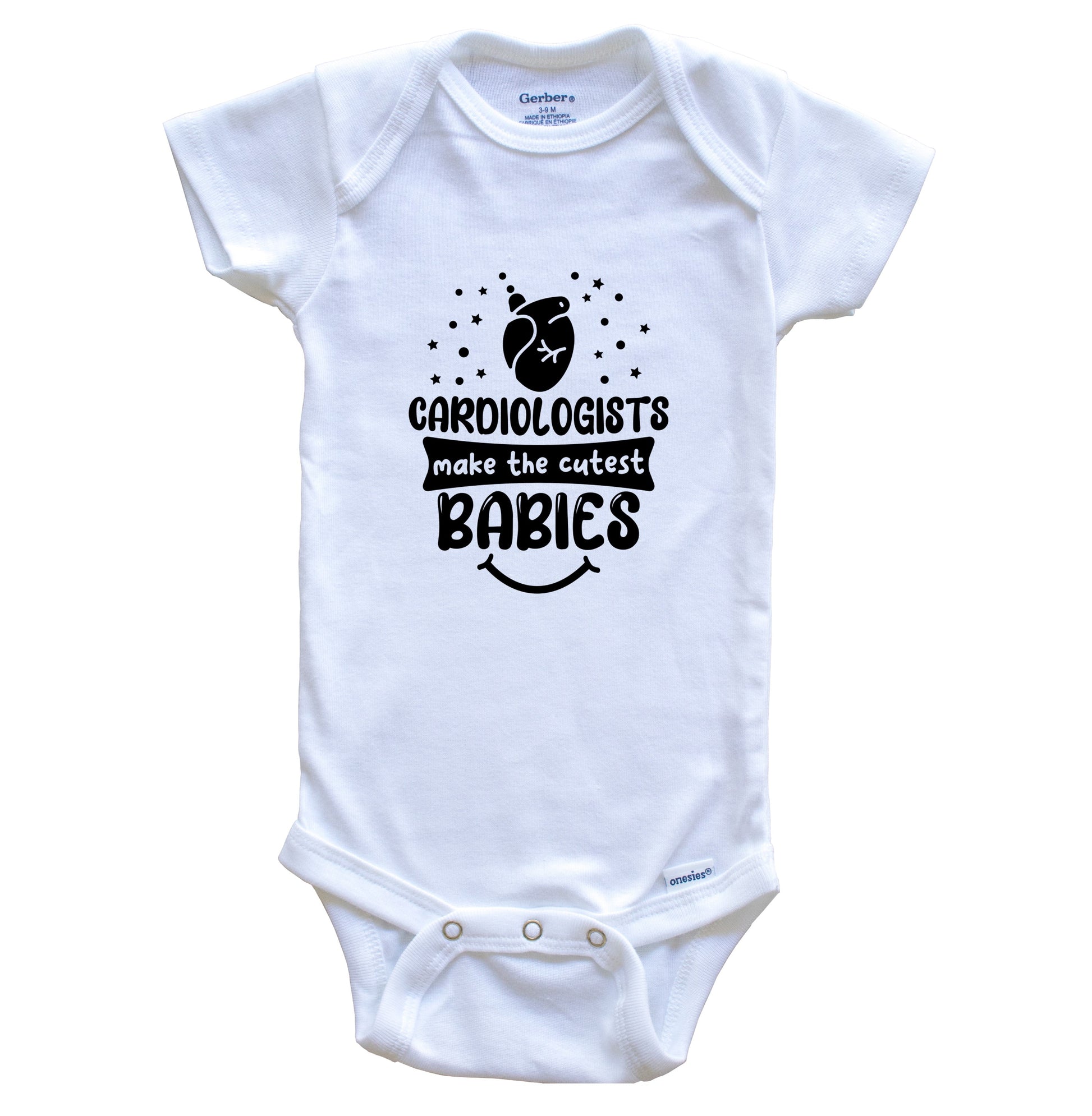 Cardiologists Make The Cutest Babies Funny Cardiologist One Piece Baby Bodysuit
