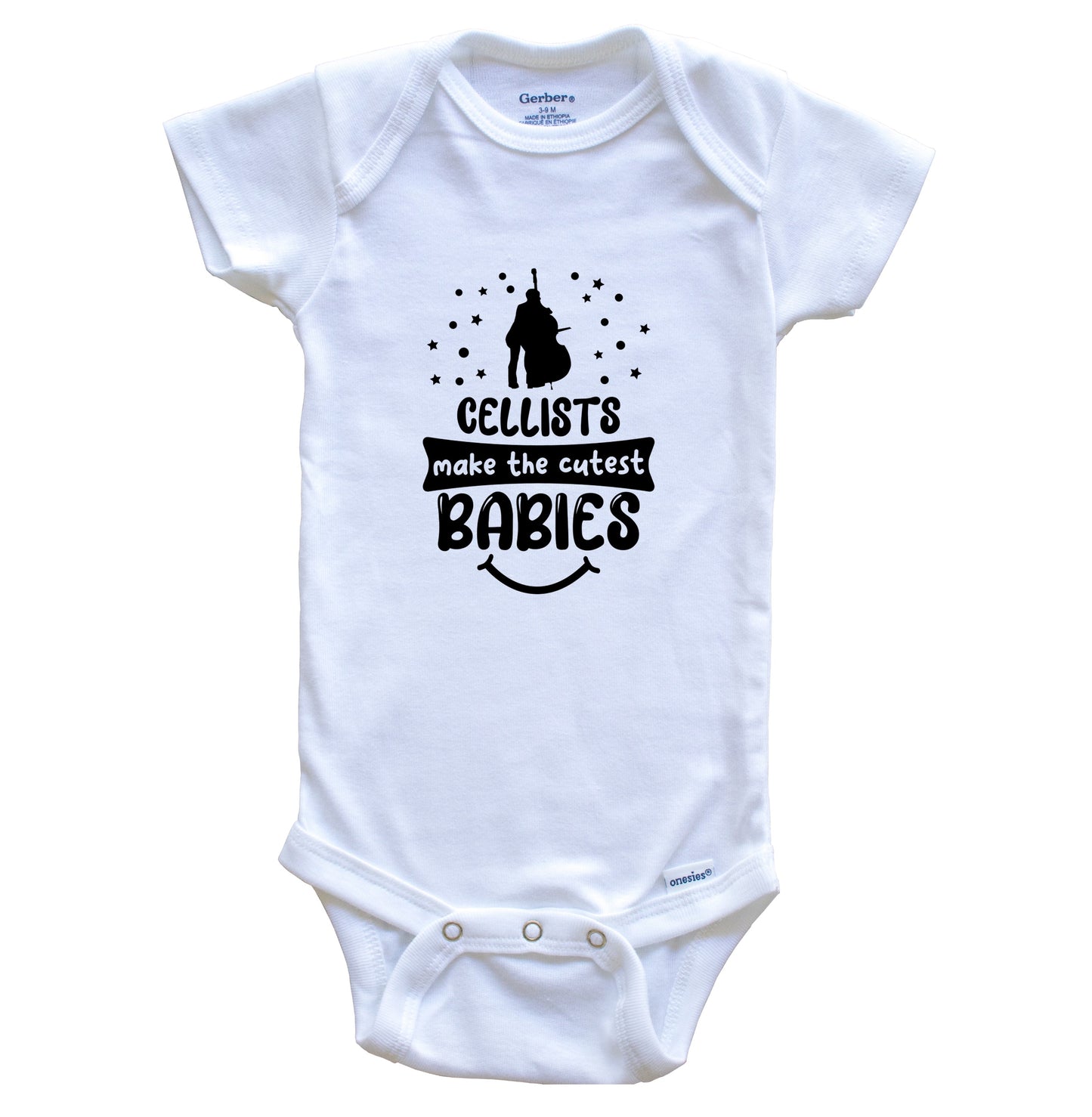 Cellists Make The Cutest Babies Funny Cello Player One Piece Baby Bodysuit