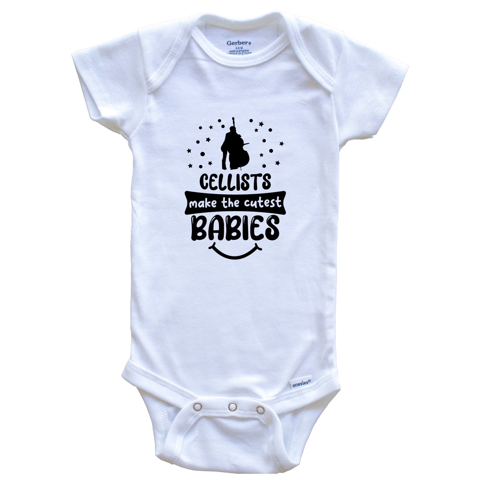 Cellists Make The Cutest Babies Funny Cello Player One Piece Baby Bodysuit