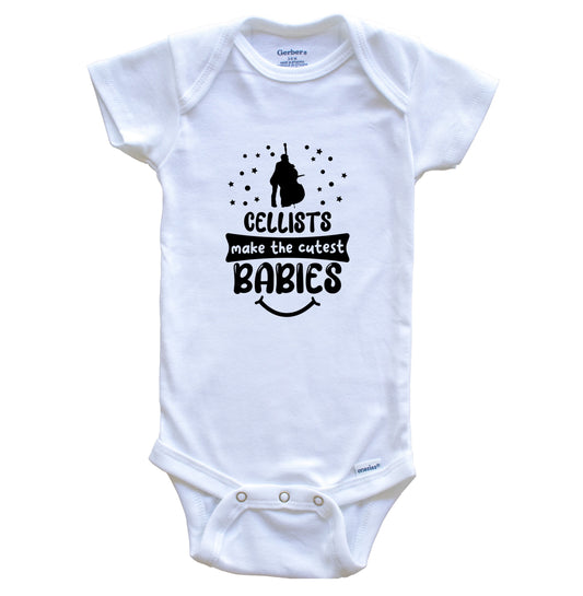 Cellists Make The Cutest Babies Funny Cello Player One Piece Baby Bodysuit