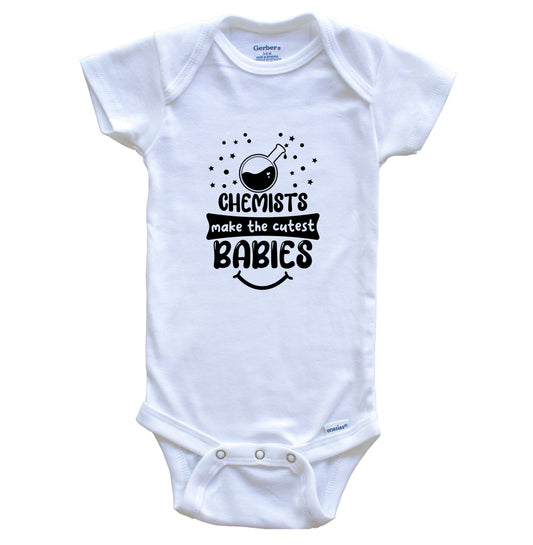 Chemists Make The Cutest Babies Funny Chemist One Piece Baby Bodysuit