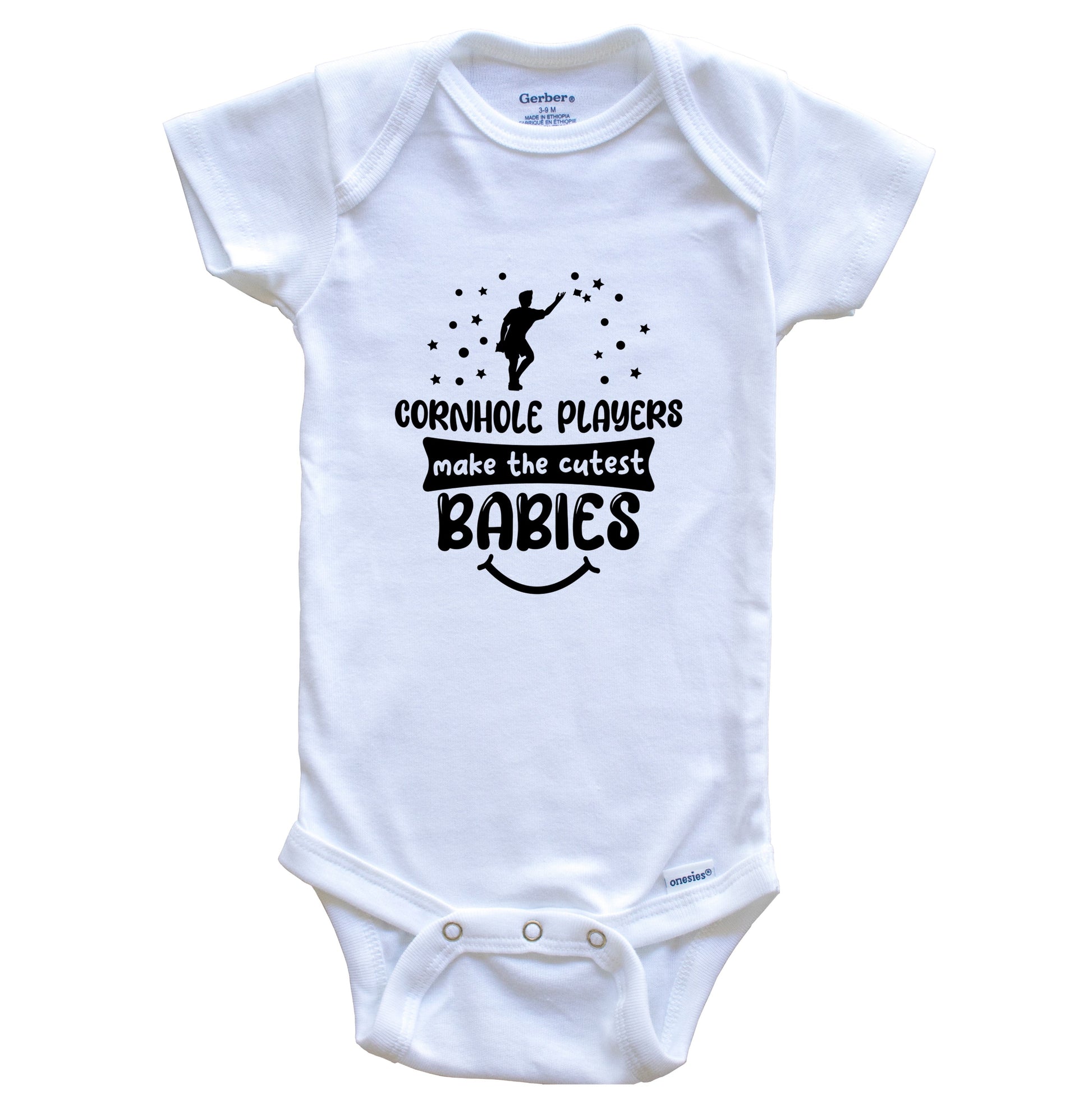 Cornhole Players Make The Cutest Babies Funny Cornhole One Piece Baby Bodysuit