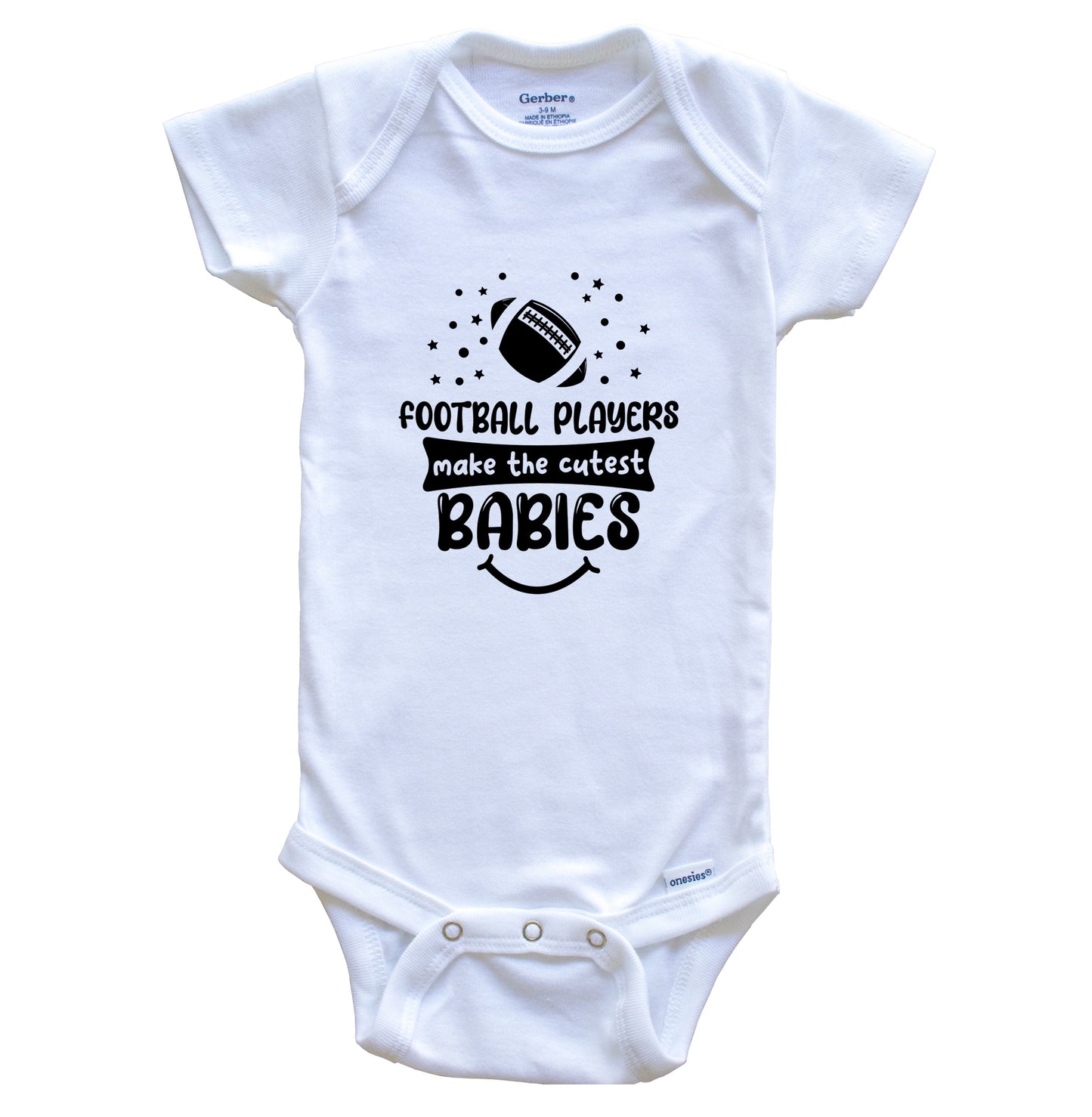 Football Players Make The Cutest Babies Funny Football One Piece Baby Bodysuit