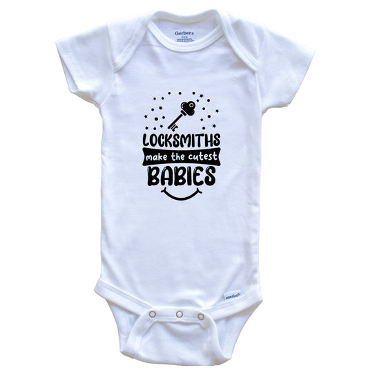 Locksmiths Make The Cutest Babies Funny Locksmith One Piece Baby Bodysuit