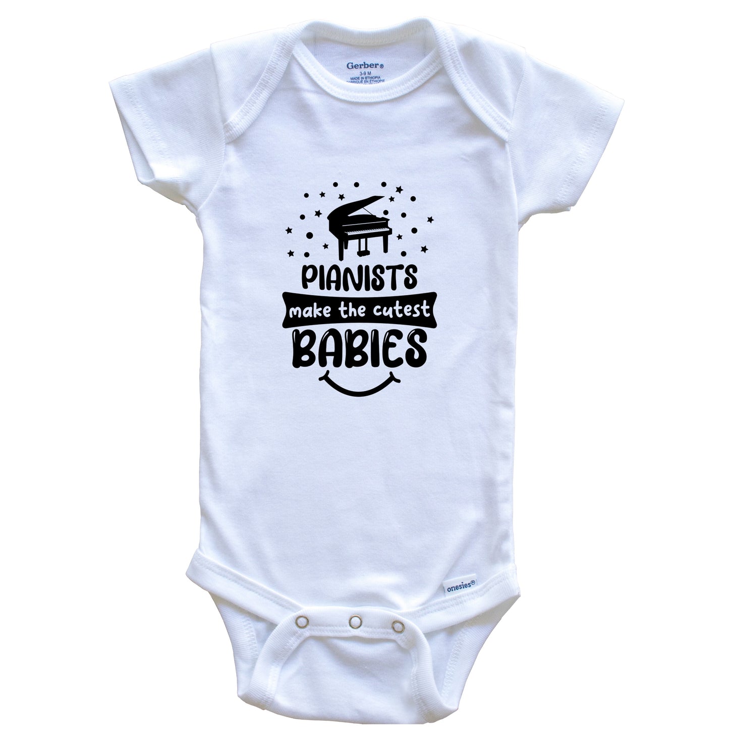 Pianists Make The Cutest Babies Funny Piano One Piece Baby Bodysuit