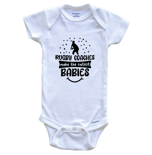 Rugby Coaches Make The Cutest Babies Funny Rugby Coach One Piece Baby Bodysuit