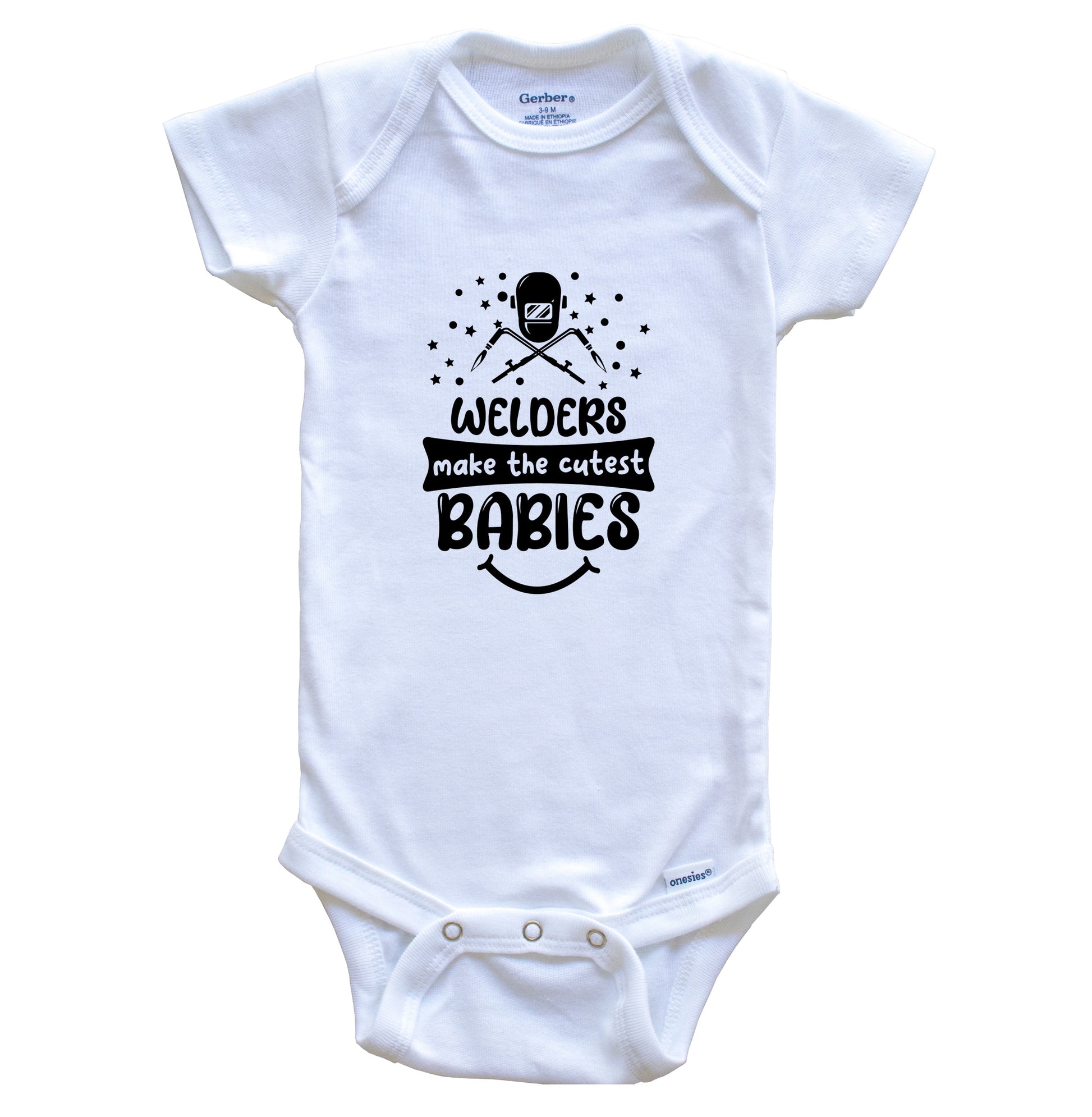 Welders Make The Cutest Babies Funny Welding One Piece Baby Bodysuit