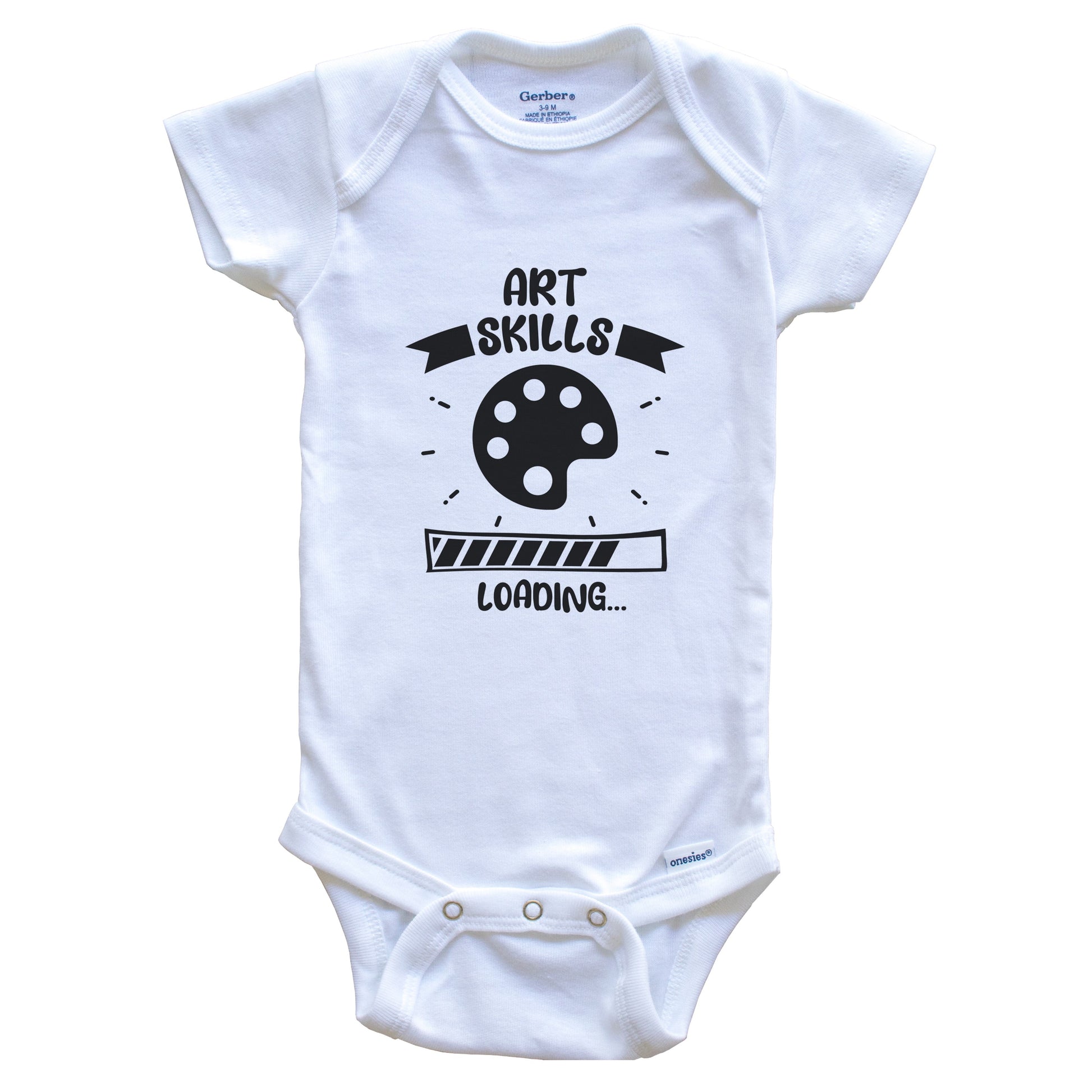 Art Skills Loading Funny Art Baby Bodysuit