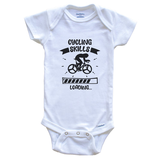 Cycling Skills Loading Funny Cycling Baby Bodysuit