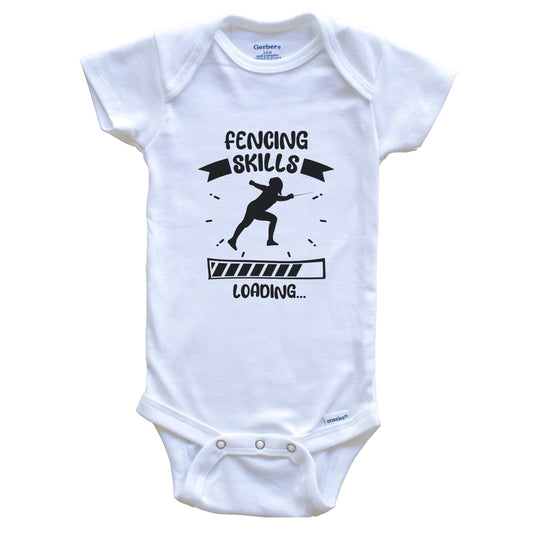Fencing Skills Loading Funny Fencing Baby Bodysuit
