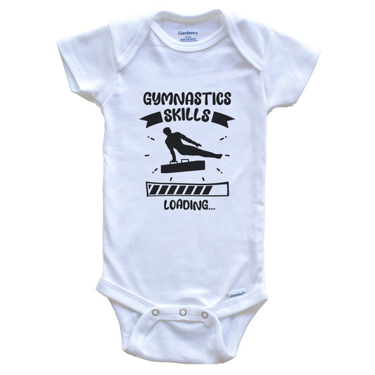 Gymnastics Skills Loading Funny Gymnastics Baby Bodysuit