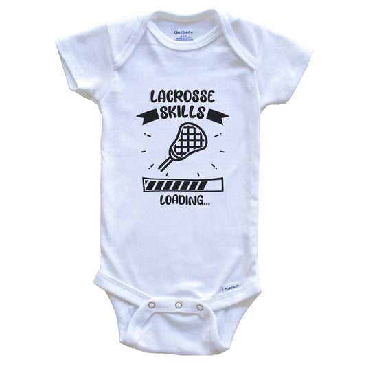 Lacrosse Skills Loading Funny Lacrosse Baby Bodysuit