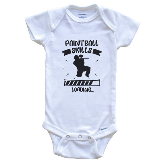 Paintball Skills Loading Funny Paintball Baby Bodysuit