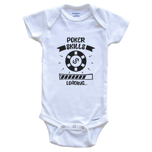 Poker Skills Loading Funny Poker Baby Bodysuit