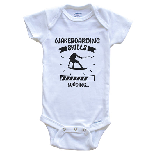 Wakeboarding Skills Loading Funny Wakeboarding Baby Bodysuit