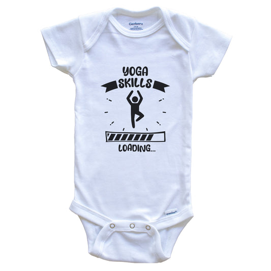 Yoga Skills Loading Funny Yoga Baby Bodysuit