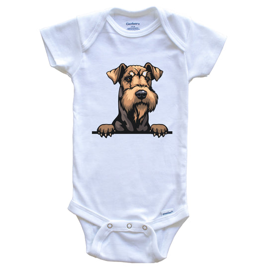 Airedale Terrier Dog Breed Cute One Piece Baby Bodysuit