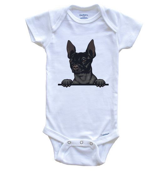 American Hairless Terrier Dog Breed Cute One Piece Baby Bodysuit