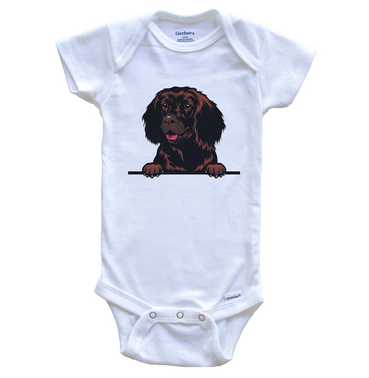 American Water Spaniel Dog Breed Cute One Piece Baby Bodysuit