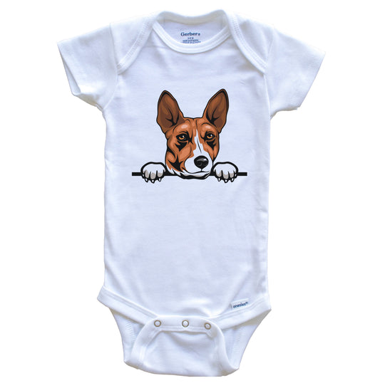 Basenji Dog Breed Cute One Piece Baby Bodysuit