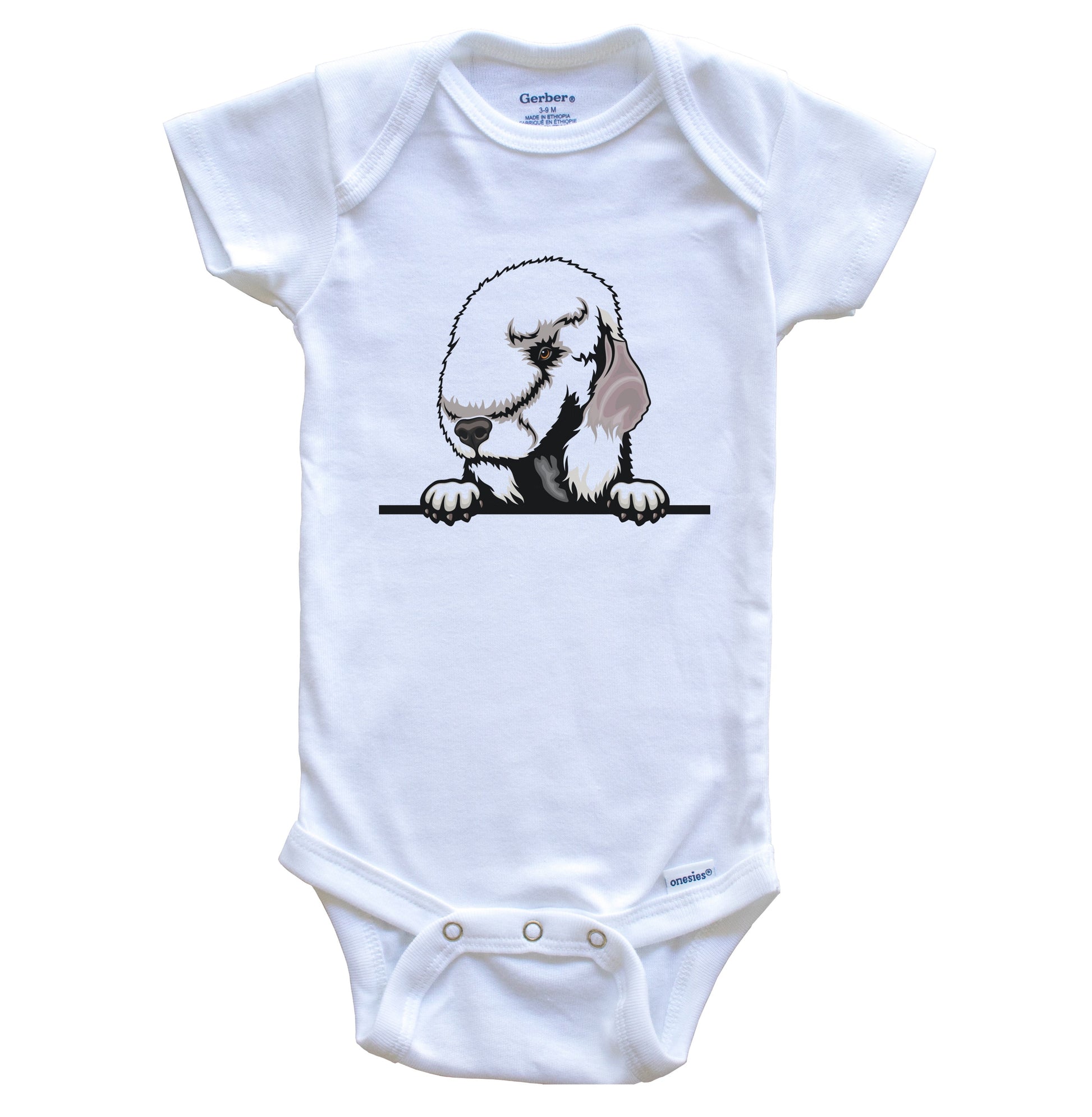 Bedlington Terrier Dog Breed Cute One Piece Baby Bodysuit