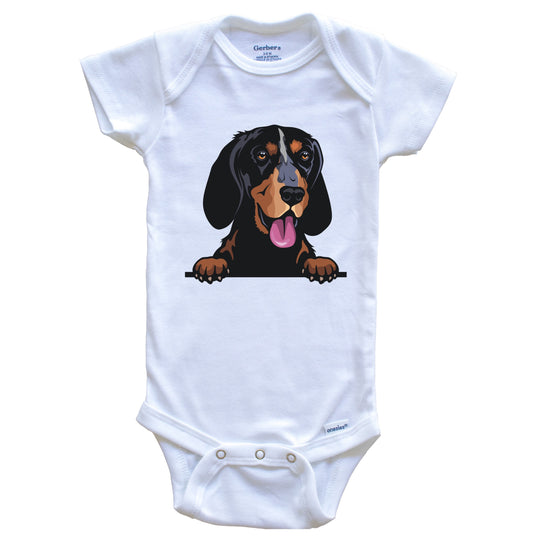 Bluetick Coonhound Dog Breed Cute One Piece Baby Bodysuit
