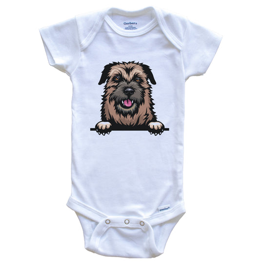 Border Terrier Dog Breed Cute One Piece Baby Bodysuit
