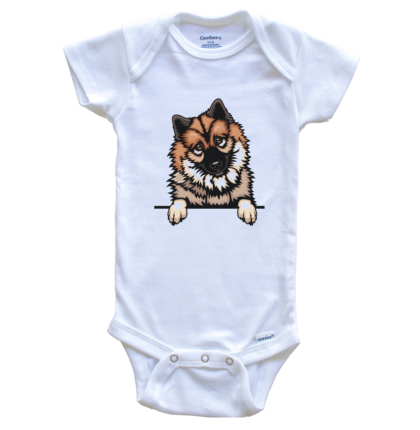 Eurasier Dog Breed Cute One Piece Baby Bodysuit
