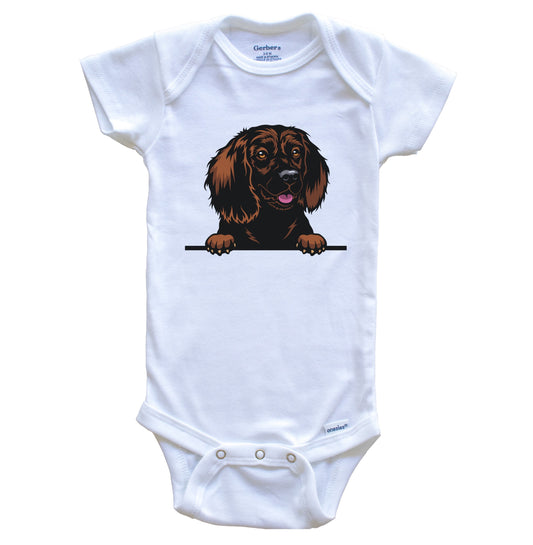 Field Spaniel Dog Breed Cute One Piece Baby Bodysuit