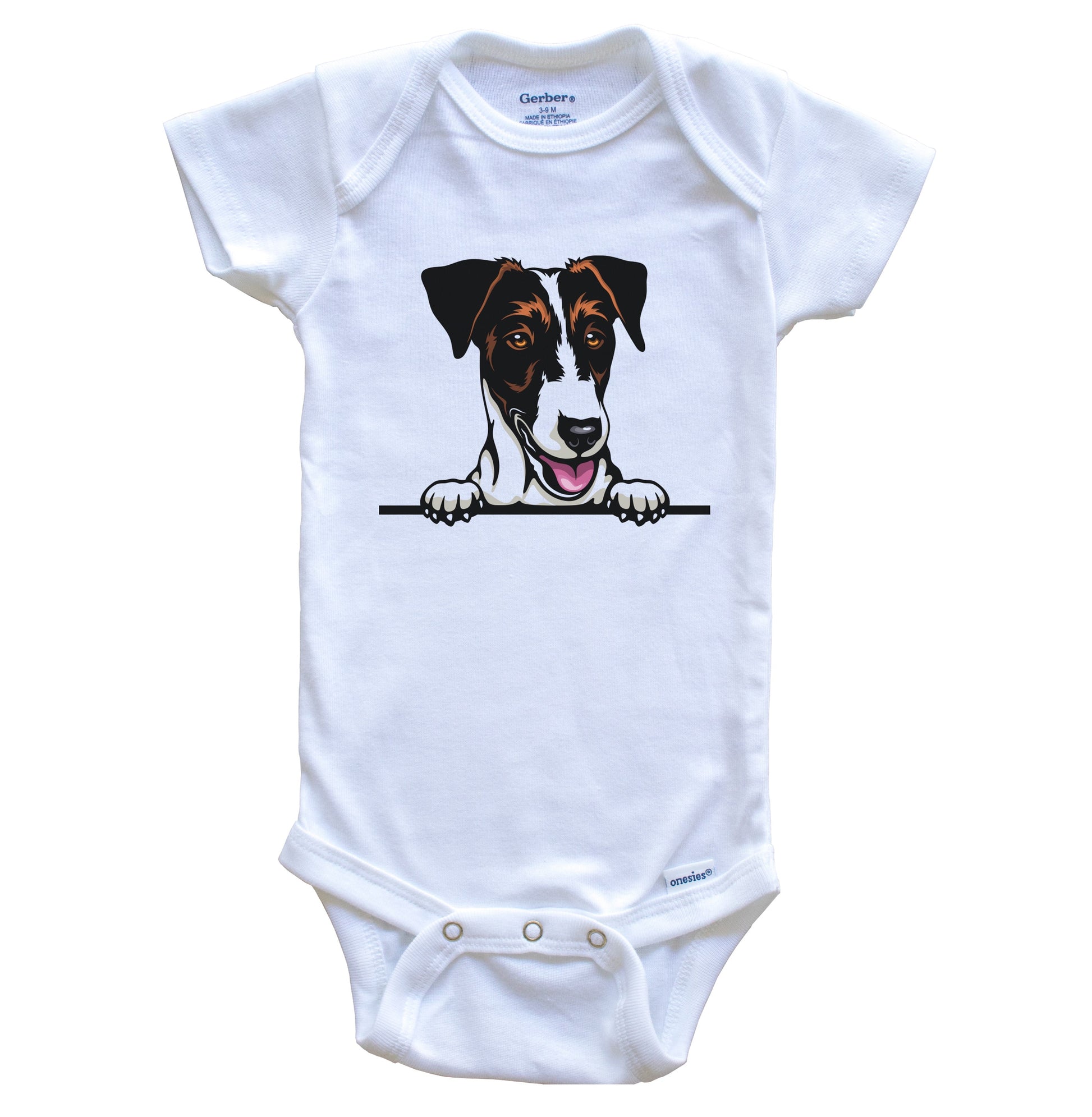 Fox Terrier Dog Breed Cute One Piece Baby Bodysuit