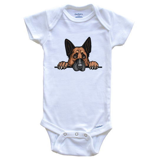 German Shepherd Dog Breed Cute One Piece Baby Bodysuit