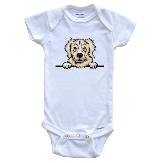 Golden Retriever Dog Breed Cute One Piece Baby Bodysuit v2