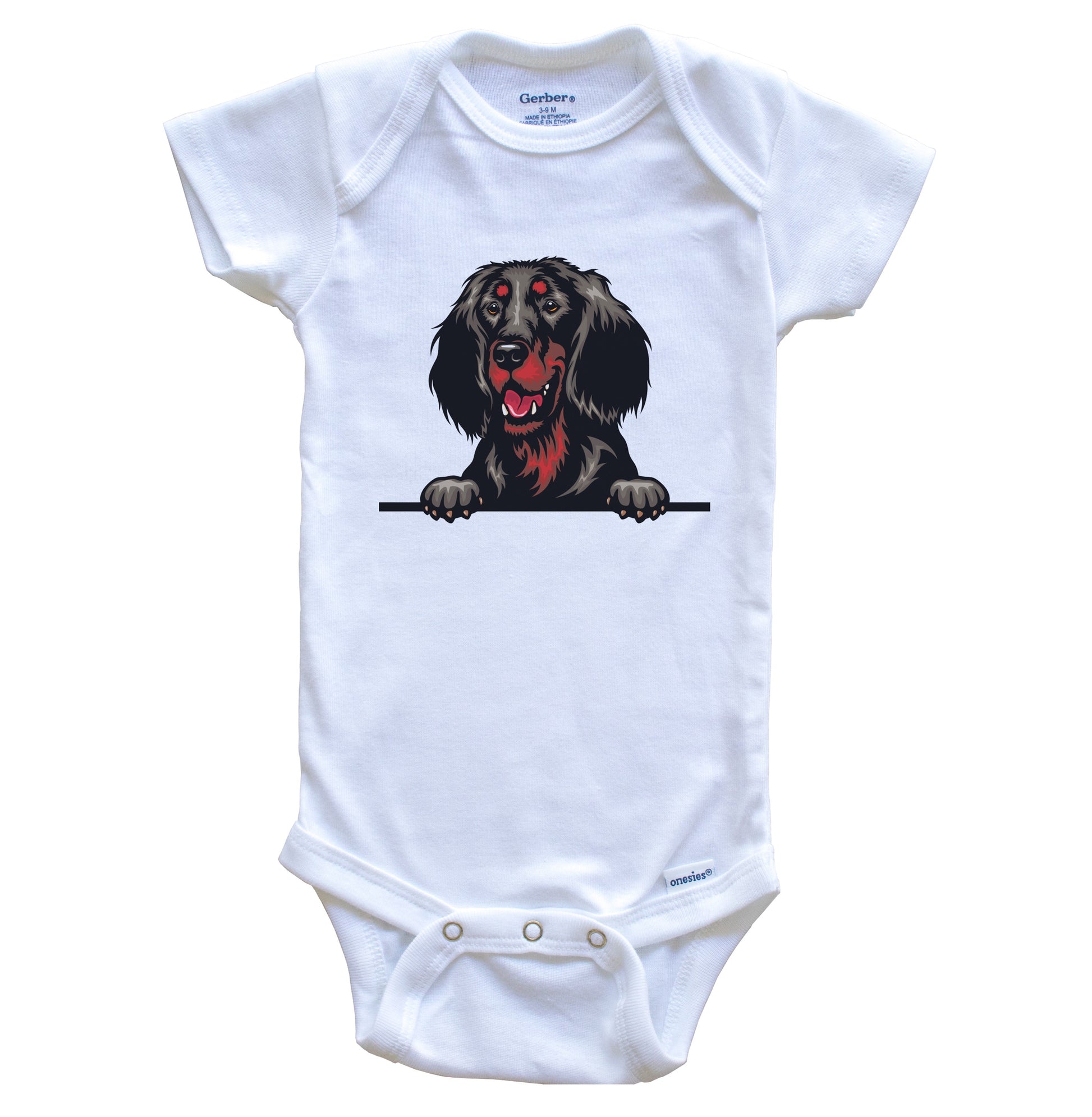 Gordon Setter Dog Breed Cute One Piece Baby Bodysuit