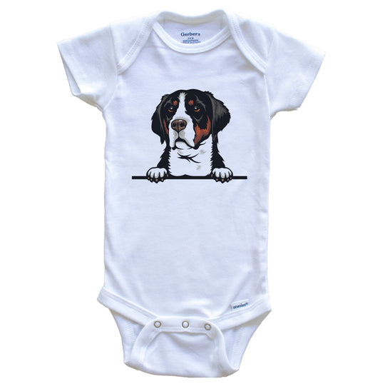 Greater Swiss Mountain Dog Dog Breed Cute One Piece Baby Bodysuit