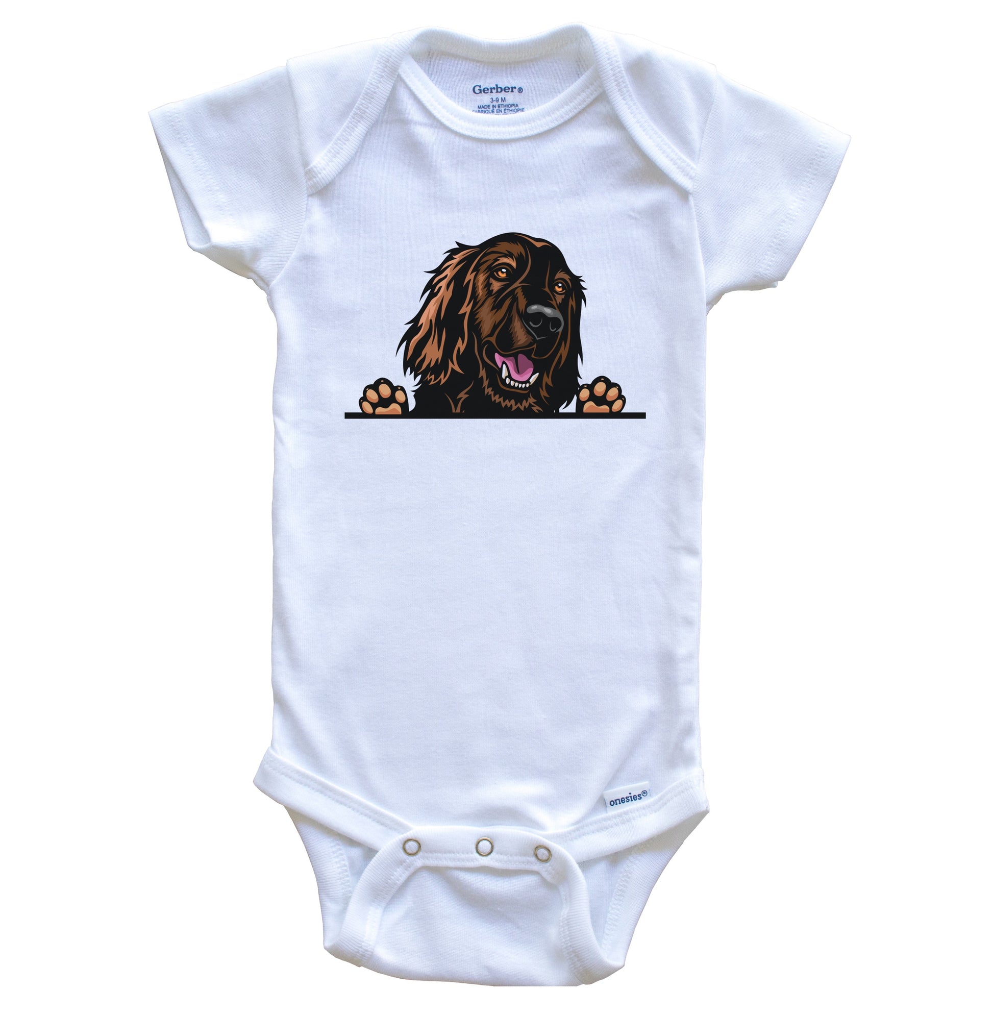 Irish Setter Dog Breed Cute One Piece Baby Bodysuit