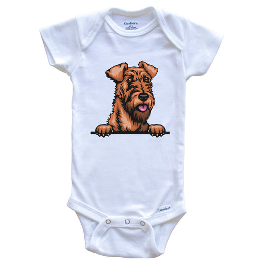 Irish Terrier Dog Breed Cute One Piece Baby Bodysuit
