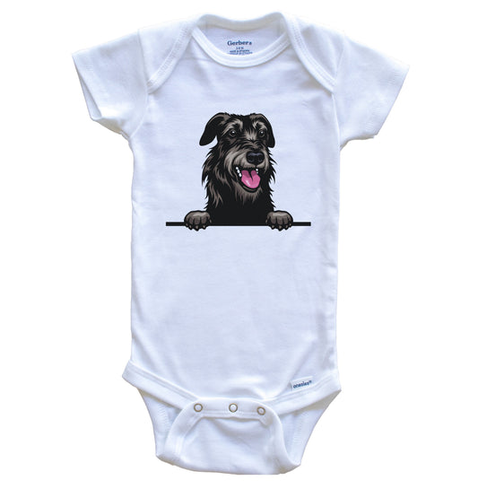 Irish Wolfhound Dog Breed Cute One Piece Baby Bodysuit