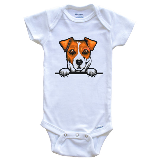 Jack Russell Terrier Dog Breed Cute One Piece Baby Bodysuit