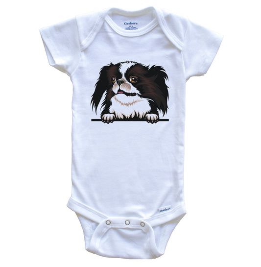 Japanese Chin Dog Breed Cute One Piece Baby Bodysuit