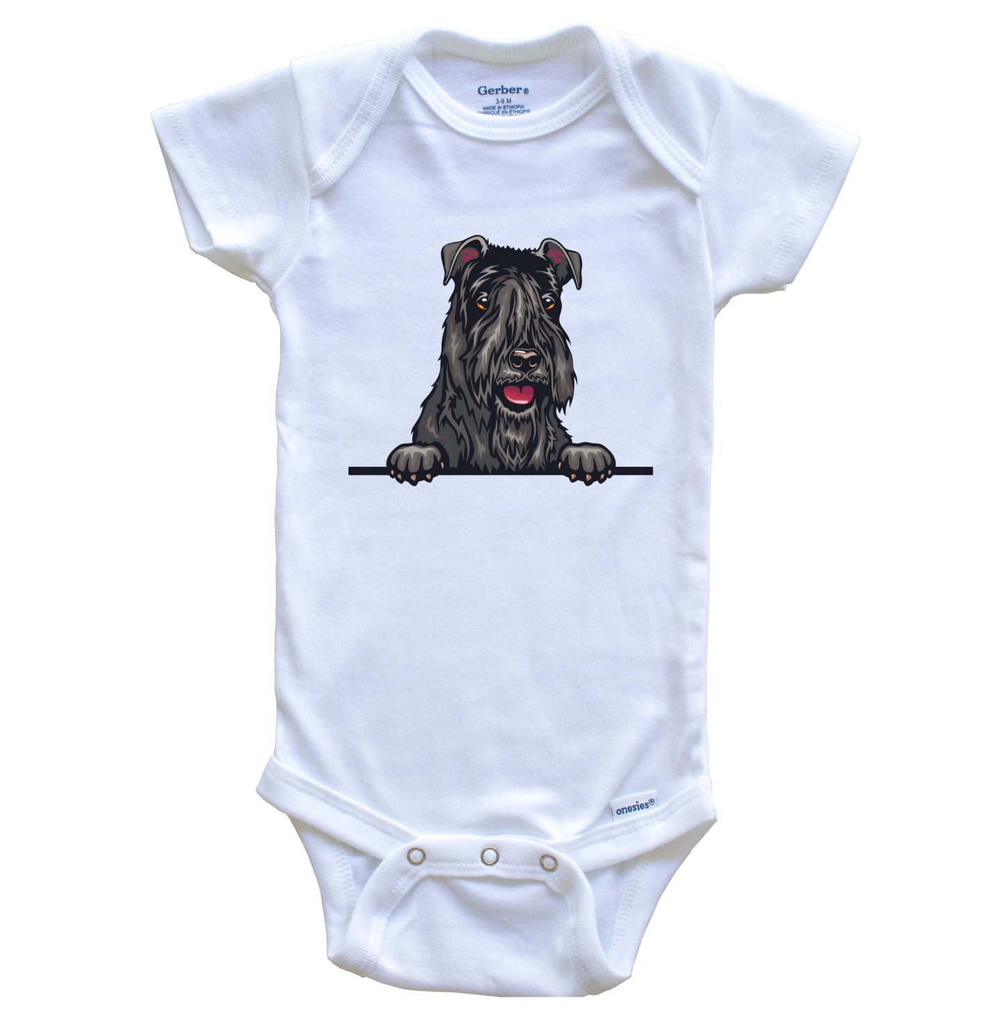 Kerry Blue Terrier Dog Breed Cute One Piece Baby Bodysuit