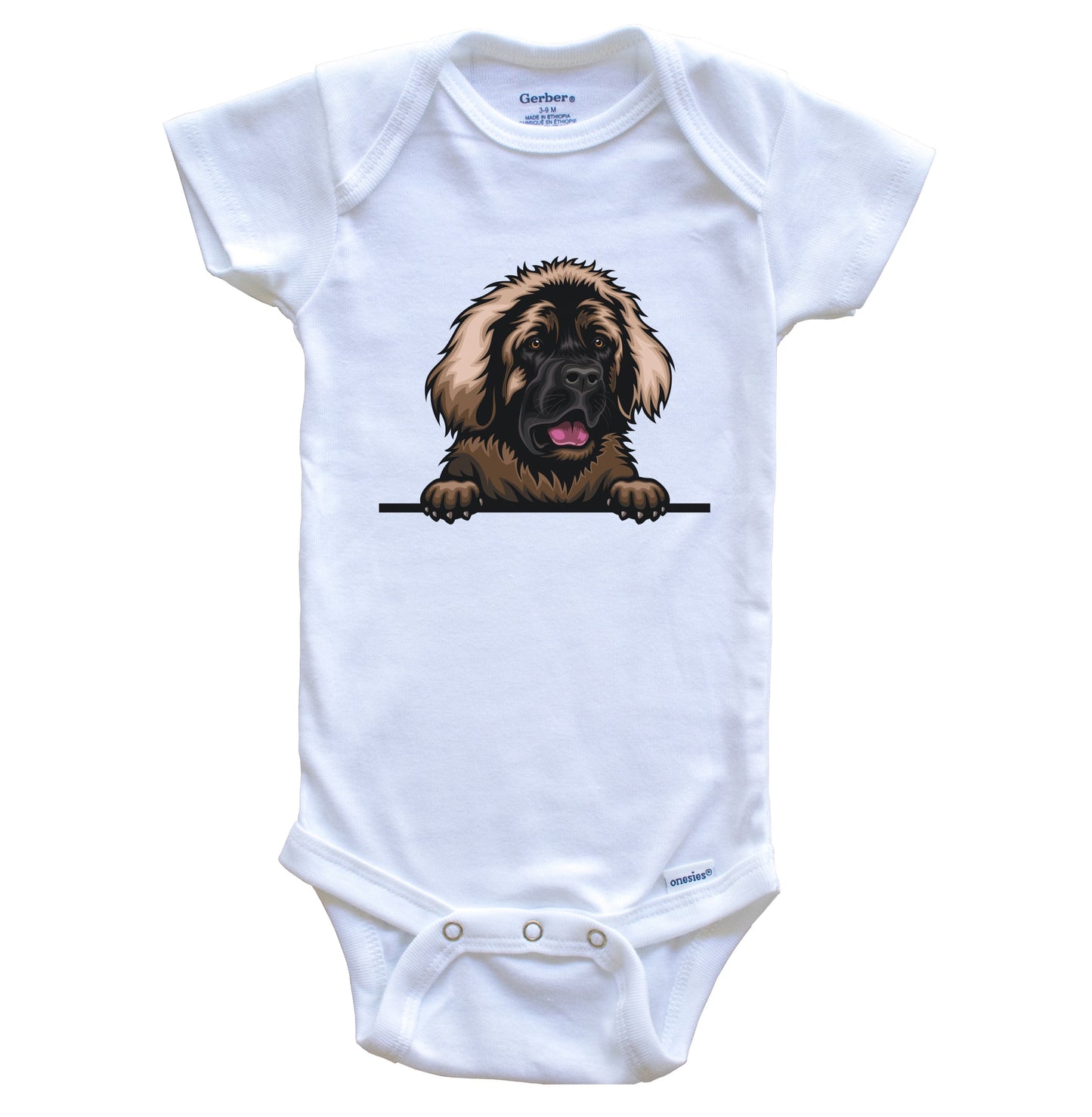 Leonberger Dog Breed Cute One Piece Baby Bodysuit v2