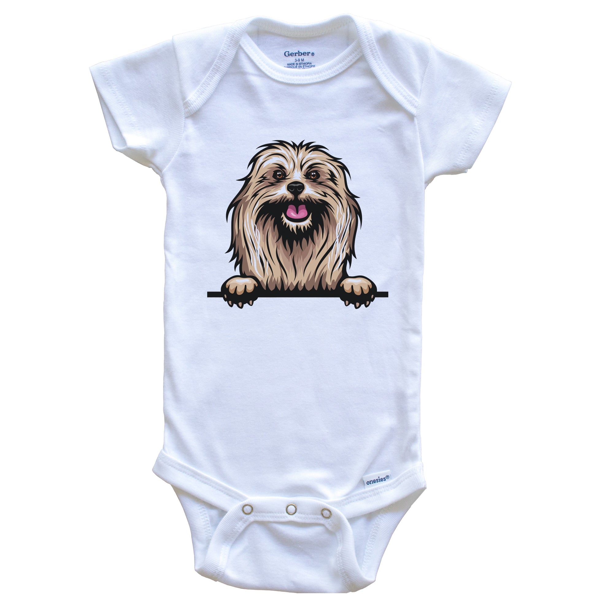 Lhasa Apso Dog Breed Cute One Piece Baby Bodysuit