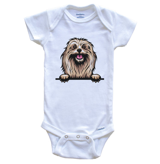 Lhasa Apso Dog Breed Cute One Piece Baby Bodysuit